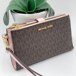 Michael Kors Wallet Wristlet Double Zip